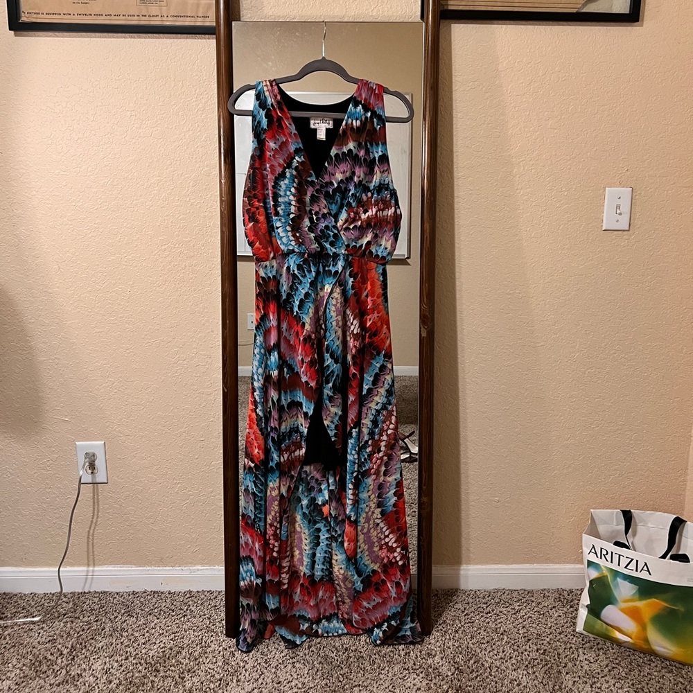 Joseph Ribkoff highlow print dress